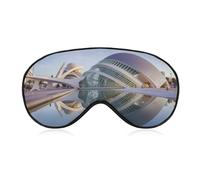 City of The Arts and The Sciences Eye Mask, Side Sleeping Mask Light Blindfold Sleeping Mask Nose Pad and Elastic Band for Children Women and Men