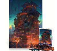 City of Tomorrow Jigsaw Puzzles 1000 Pieces for Teenagers Reason Boost Vivid Print Enjoyable Challenge Festive Gift (38x52cm)