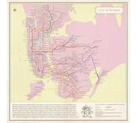 City of Women New York City Subway Wall Map (20 x 20 Inches)