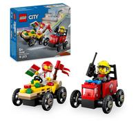 Lego City Pizza Vs. Fire Truck Race Car Pack 60458 One Colour