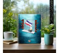 CITY POSTERS PLUS Los Altos Coffee Rain Notebook (A5 Size, 100-160 Pages, Ruled, 20 Pack)