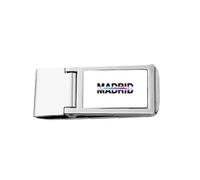 City Radio Madrid Building Slim Money Clip Stainless Holder Pocket Wallet