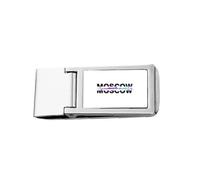 City Radio Moscow Building Slim Money Clip Stainless Holder Pocket Wallet