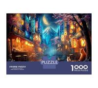 City Scenery 1000Pieces JigsawPuzzlesMystical Cosmic City ForAdults Challenging LargePiecePuzzles Age12+byth HomeDecoration Brainteasing Adults Jigsaw Puzzle 38x26cm/1000pcs