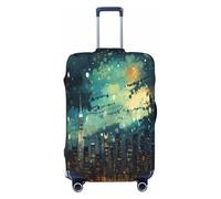 City Sea Night Painting Luggage Cover Suitcase Cover Protector Travel Suitcase Cover