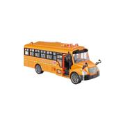 City Service Die-Cast Double Decker Tour Bus Model, Red and Blue Variants, 28.5 x 11.5 x 6 cm, Educational Vehicle Toy for Children (yellow, Small)