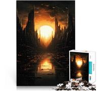 City skyline artwork 1000 Piece Jigsaws for Adults Puzzle Train your brain and hands for is ideal as a gift for the whole family 38x26cm