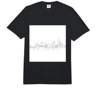 City Skyline Continuous Line Drawing Urban Architecture Comfort Colors Adult Heavyweight T-Shirt