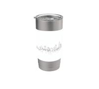 City Skyline Continuous Line Drawing Urban Architecture Stainless Steel Insulated Tumbler