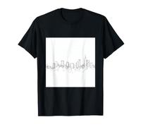City Skyline Continuous Line Drawing Urban Architecture T-Shirt