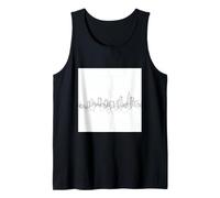 City Skyline Continuous Line Drawing Urban Architecture Tank Top