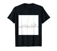 City Skyline Continuous Line Drawing Urban Architecture Value Graphic T-Shirt