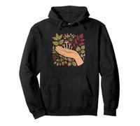 City Skyline Silhouette Herbs Growing Rooftops Forager Art Pullover Hoodie