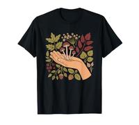 City Skyline Silhouette Herbs Growing Rooftops Forager Art T-Shirt