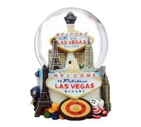 City-Souvenirs Las Vegas Snow Globe Skyline of Casinos 3.5 Inches