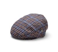 City Sport - Wool Cashmere Flat Cap - Blue Check 4765 (61)