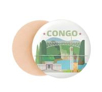 City Statue Building Congo Air Cushion Makeup Foundation Sponge Powder Puff