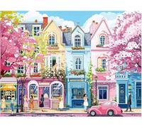 City Street Scenery Jigsaw Puzzles for Adults 500 Pieces Educational Toys Challenging Game 500 Piece Puzzles for Adults for The Whole for Women Gifts for Men
