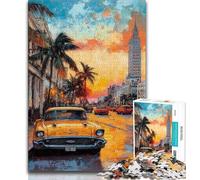 City Streets Puzzles for Adults 1000 Pieces,Challenging To Complete But Fun And Humorous Educational Game for Birthday (38x26cm)