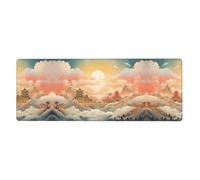 City Sunrise Picture Extra Large Mouse Pad 12x31.5in for Office, Gaming, and Learning - Durable, Comfortable, and Environmentally Friendly