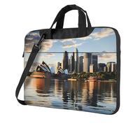 City Sydney Laptop Bag 14 inch Business Briefcase for Men Women Water Resistant Laptop Shoulder Bag