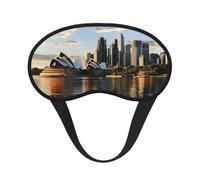 City Sydney Sleep Mask for Men Women Blackout Eye Masks for Sleep, Relaxing Zero Pressure Night Blindfold Soft Breathable Eye Cover for Travel, Night Work, Nap, Office