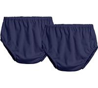 City Threads Baby Girls Boys Diaper Covers Bloomers Cotton Soft Comfortable Durable Made in USA 2-Pack, Navy/Navy, 9-12 Months