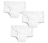 City Threads Boys' 100% Certified Organic Cotton Briefs Underwear Made in USA - White - 14