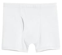 City Threads Organic Cotton Boxer Briefs for Men with Fly Opening, Organic Cotton Mens Underwear, Made in the USA, White, XXL