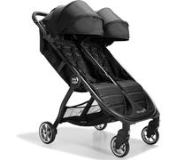 City Tour 2 Double Travel Pushchair Lightweight, Foldable & Portable Black Buggy