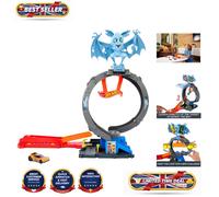 City Toy Car Track Set - Bat Loop Attack & Launcher - Ideal Gift for Ages 4+