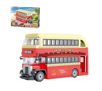 City Travel Bus Building Blocks Set, 642PCS Creative Double Decker Vehicle Model Toys, STEM Bus Station Building Bricks Kits, Ideas Gifts for Kids Adults and Office Home Decor(991015