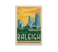 City Travel Raleigh North Carolina Landscape Decorative Painting Canvas Wall Posters And Modern Family Bedroom Decor 16x24inch(40x60cm)