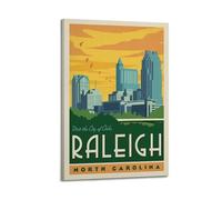 City Travel Raleigh North Carolina Landscape Decorative Painting Canvas Wall Posters And Modern Family Bedroom Decor 20x30inch(50x75cm)