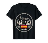 City Travel Spain Málaga España Explore Culture Value Graphic T-Shirt