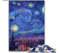 City Under The Night Sky JigsawPuzzle 2000 Pieces for Teenagers, Fun Games Wall Decoration Unique Birthday And Xmas Gifts (70x100cm)
