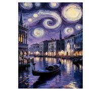 City View Paint by Numbers for Adults,Painting by Numbers for Adults,City View Adult Paint by Numbers,Venice Paint by Numbers Perfect for Gifts and Home Wall Decor 12x16in