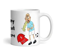 City Vomiting On United Funny Football Fan Gift Team Rivalry Personalised Mug | Football Gift For Him | Funny Joke Team Football Mug |Football Rivalry Vs Any Team Football Gift For Men
