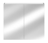 City Wall Mounted Mirrored Cabinet | Gloss Grey | 800mm