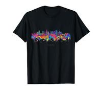 City Watercolor Skyline Home State Souvenir Tampa Florida Value Graphic T-Shirt