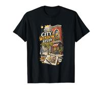 City Window Study Urban Sketching Architectural Art Tee Value Graphic T-Shirt
