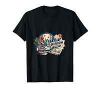 City Window Study Urban Sketching Drawing Illustration Tee Value Graphic T-Shirt