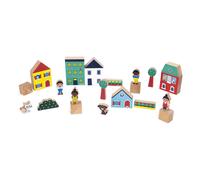 City wooden blocks set - Cross Roads Multicoloured one size