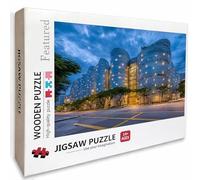 City Wooden Jigsaw Puzzles 156x105cm, Street View Jigsaw Puzzles 5000 Piece for Adults with Box, Educational Challenging Game, Gifts for Teens, Back Lettering Easy to Distinguish, Home Decor, Z-1106