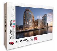 City Wooden Jigsaw Puzzles 56x34in, Coastal Jigsaw Puzzles 4000 Pieces for Adults with Box, Back Lettering Easy to Distinguish, Educational Challenging Game, Summer Decoration, Beautiful Gifts, H-2832