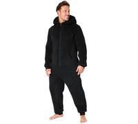 CityComfort Adult Onesie for Men Teenagers - Cosy Nightwear Hooded Fluffy Fleece Onesies For Men M-3XL Lounge Wear - Gifts for Him (Black, 3XL)