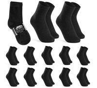 CityComfort Boys Calf Socks, Soft Breathable Teenagers and Kids Socks Pack of 12 (Charcoal, 7-10 Years)