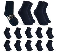 CityComfort Boys Calf Socks, Soft Breathable Teenagers and Kids Socks Pack of 12 (Navy, 7-10 Years)