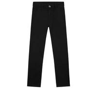 CityComfort Boys Chino Trousers with Front and Back Pockets, Adjustable Waist (Black, 5-6 Years)