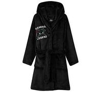 CityComfort Boys Dressing Gown, Gaming Fleece Dressing Gown For Kids 7-14 Years (Black, 9_years)